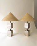 Barbier Double Box Lamp 1970s
