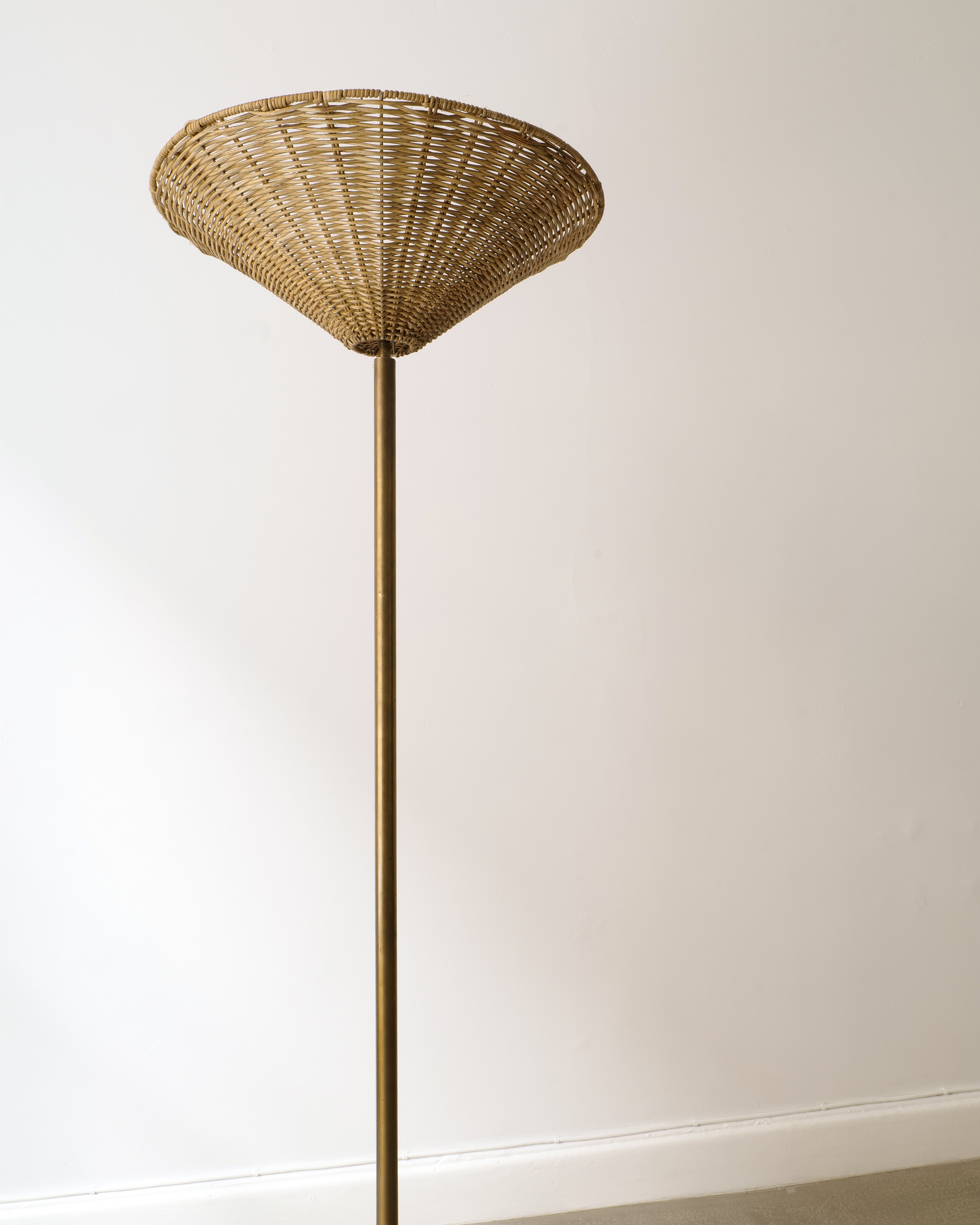 Harold Notini Böhlmarks floor lamp, shade and upper section detail
