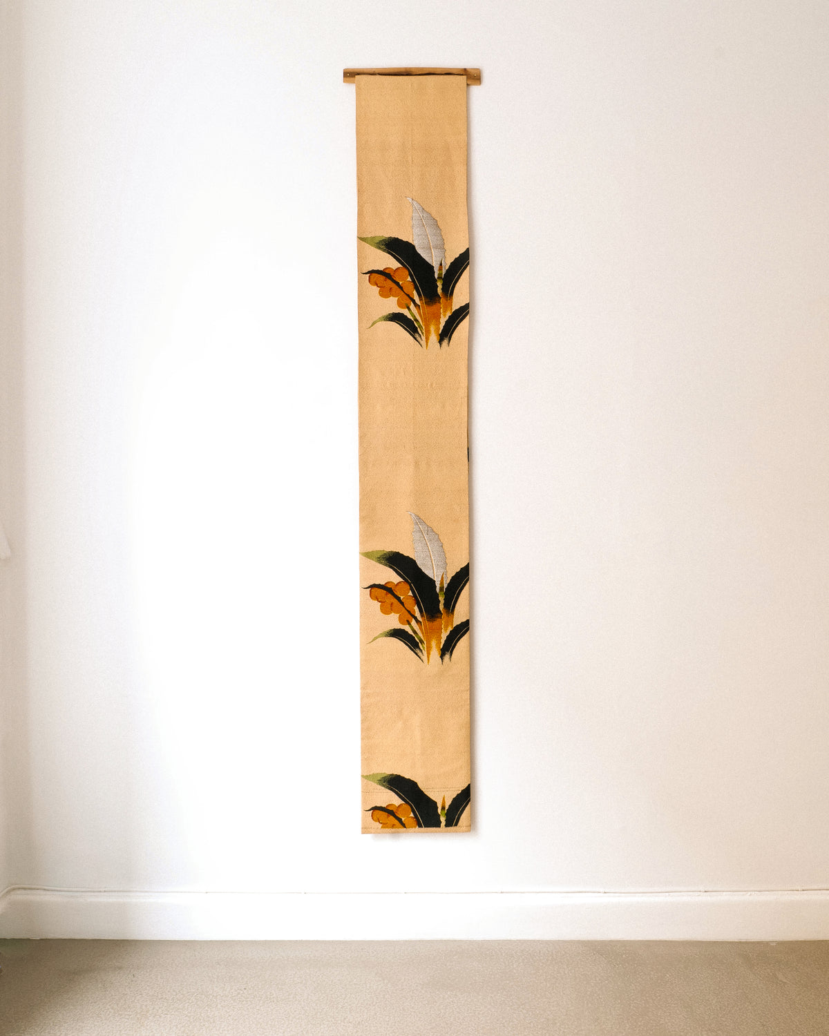Japanese Embroidered Obi Wall Hanging