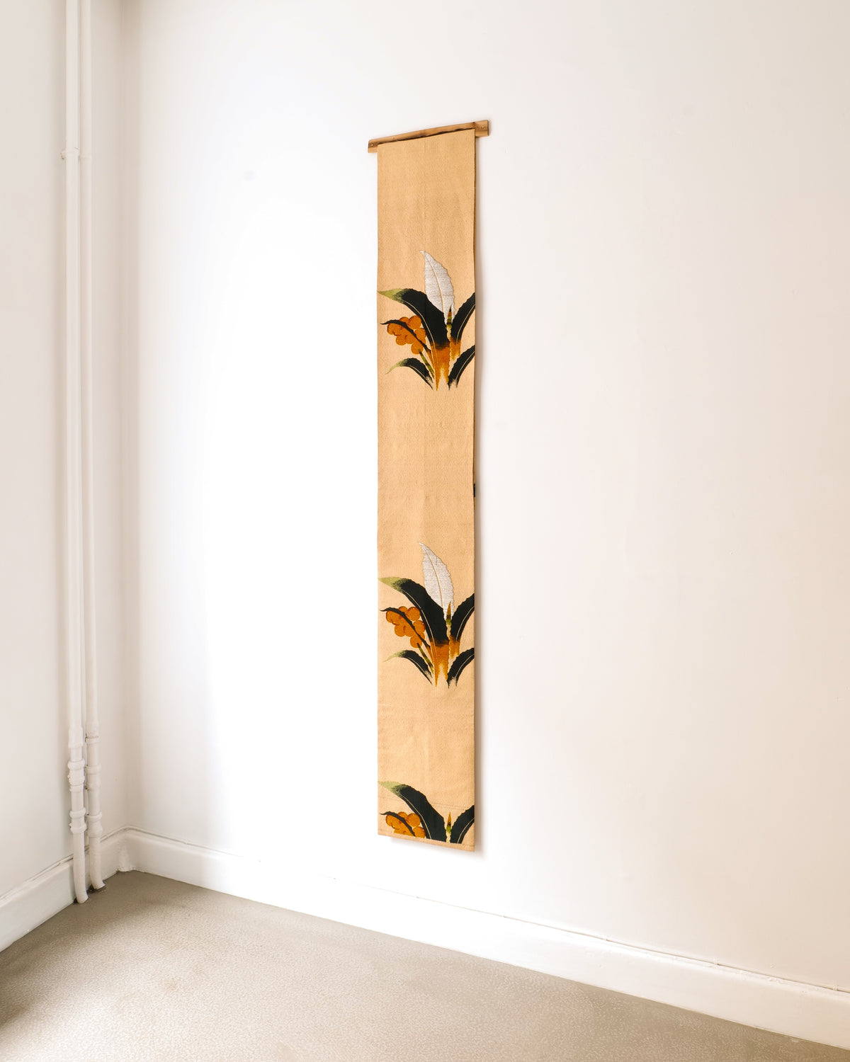 Japanese Embroidered Obi Wall Hanging