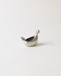 Lars Pirak Saltripa pewter salt cellar, Kirun Tenn, ptarmigan form, full view