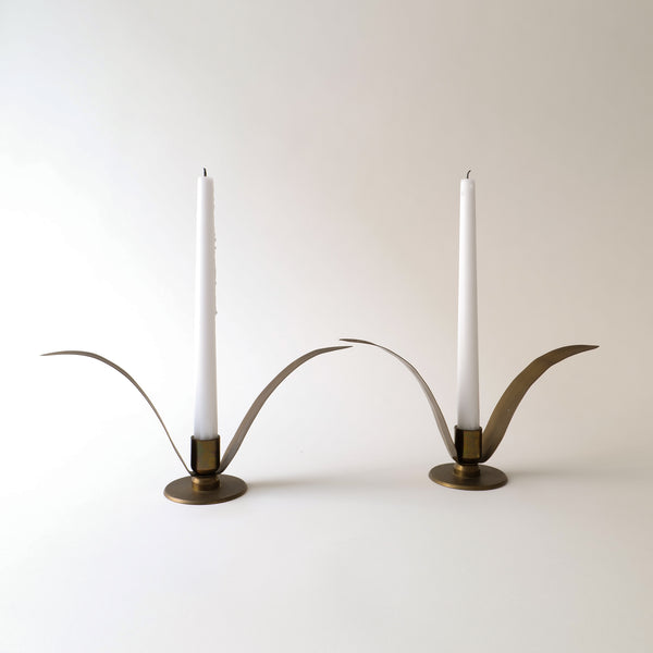 Liljan Tribute Brass Candle Holders