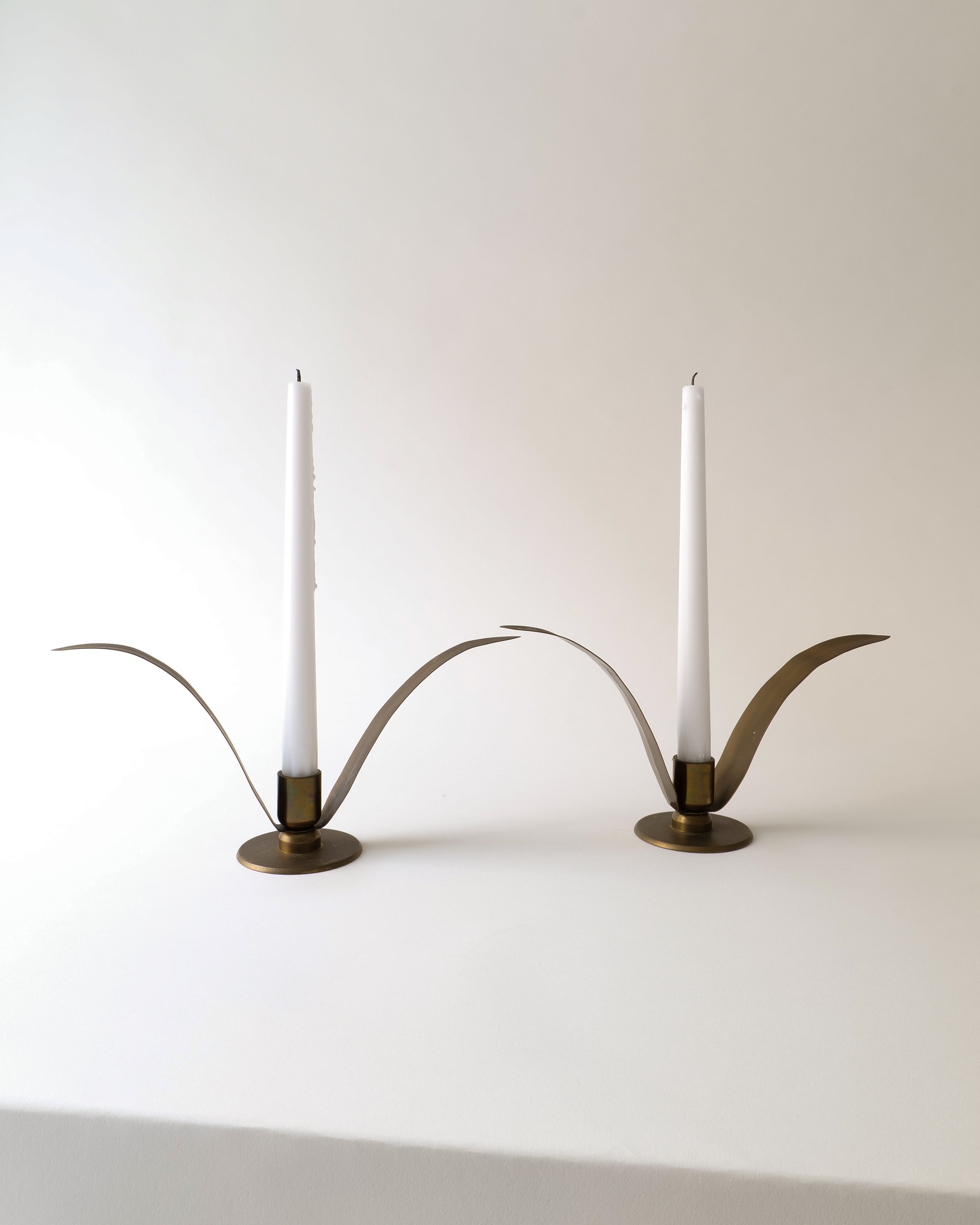 Liljan Tribute Brass Candle Holders