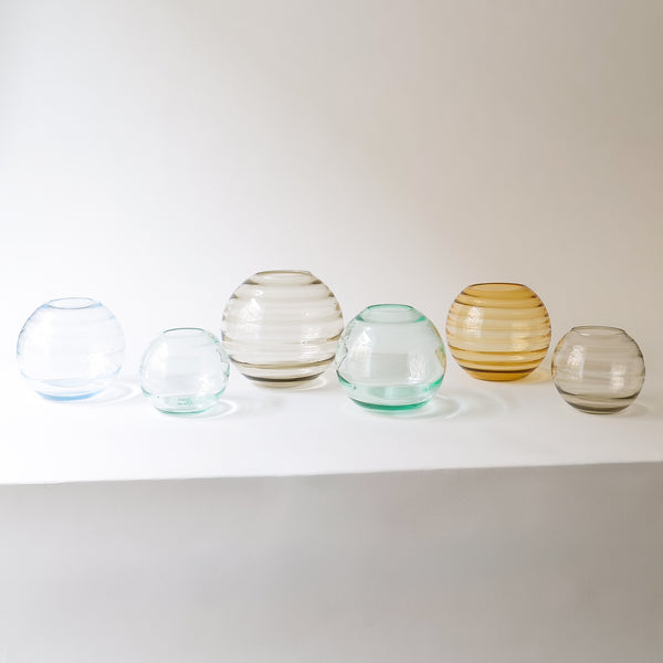 Orrefors Klotvasar Globe Vases, 1930s
