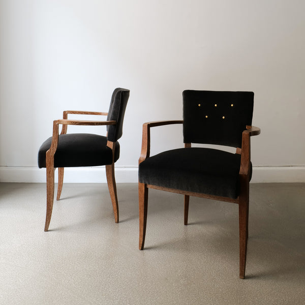 Pair of French Bridge Chairs 1930s