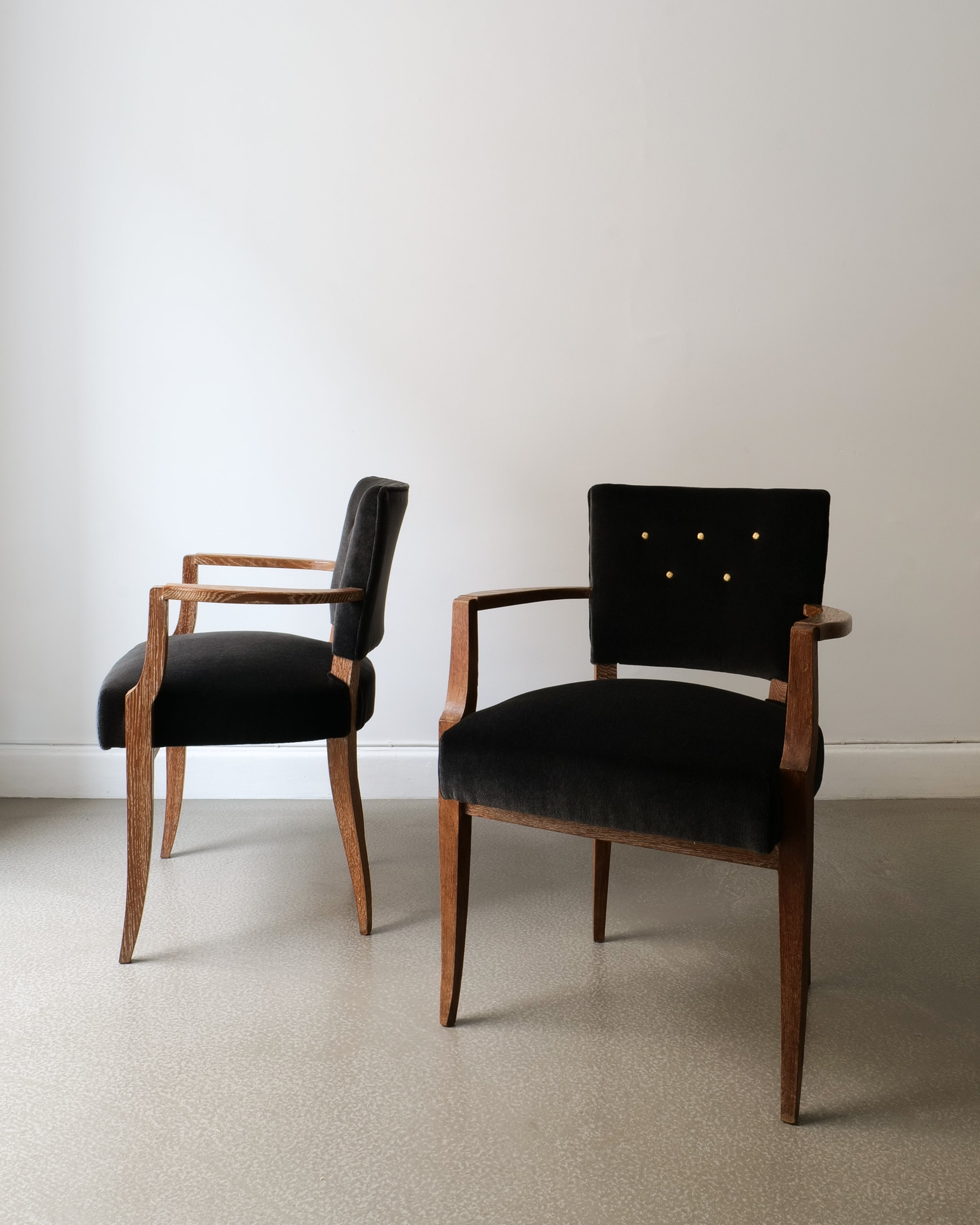 Pair of French Bridge Chairs 1930s