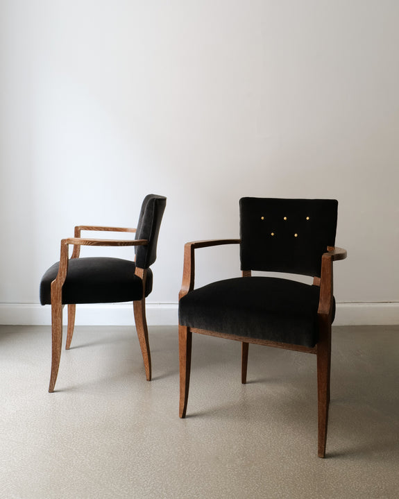 Pair of French Bridge Chairs 1930s