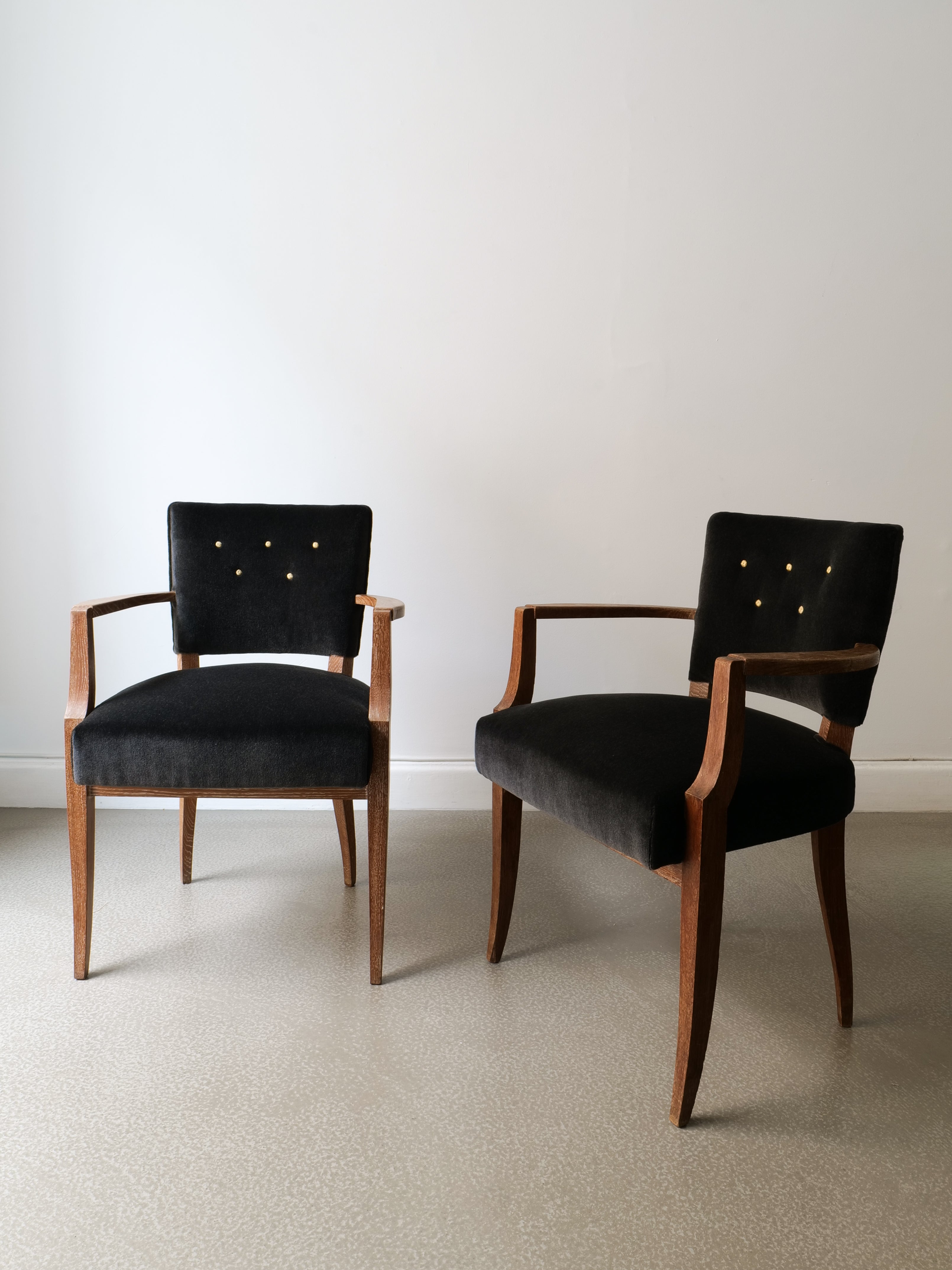 Pair of French Bridge Chairs 1930s
