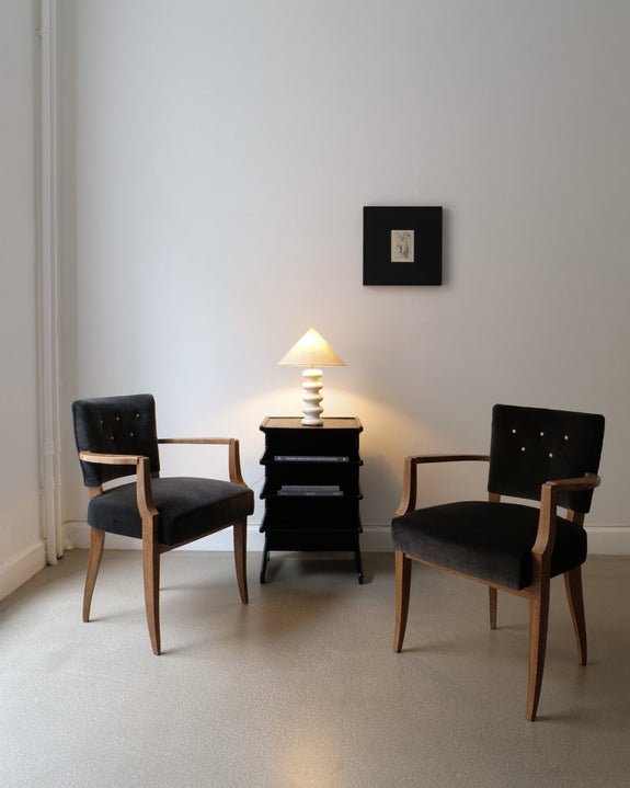 Pair of French Bridge Chairs 1930s