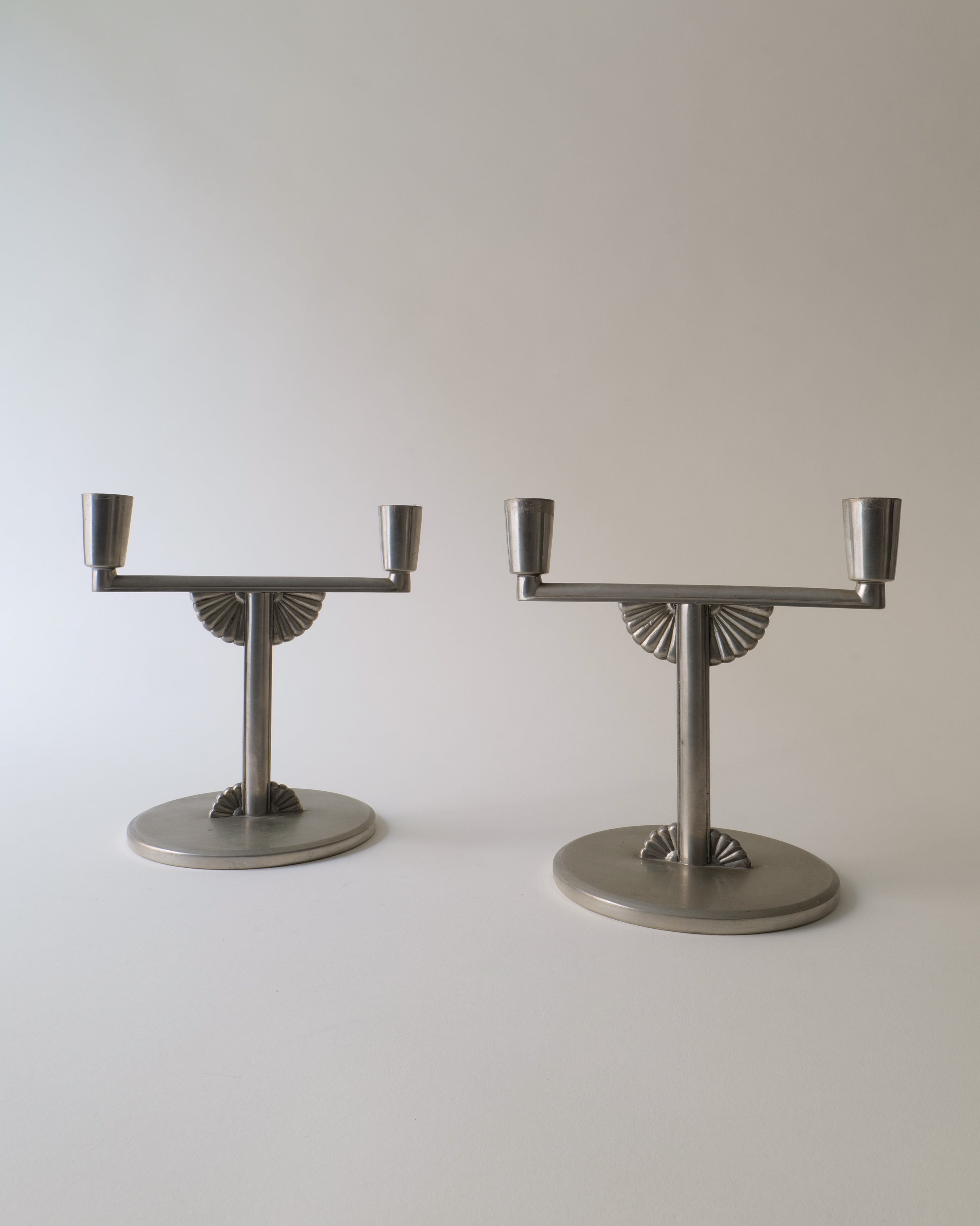 Pewter Candle holders 1930s