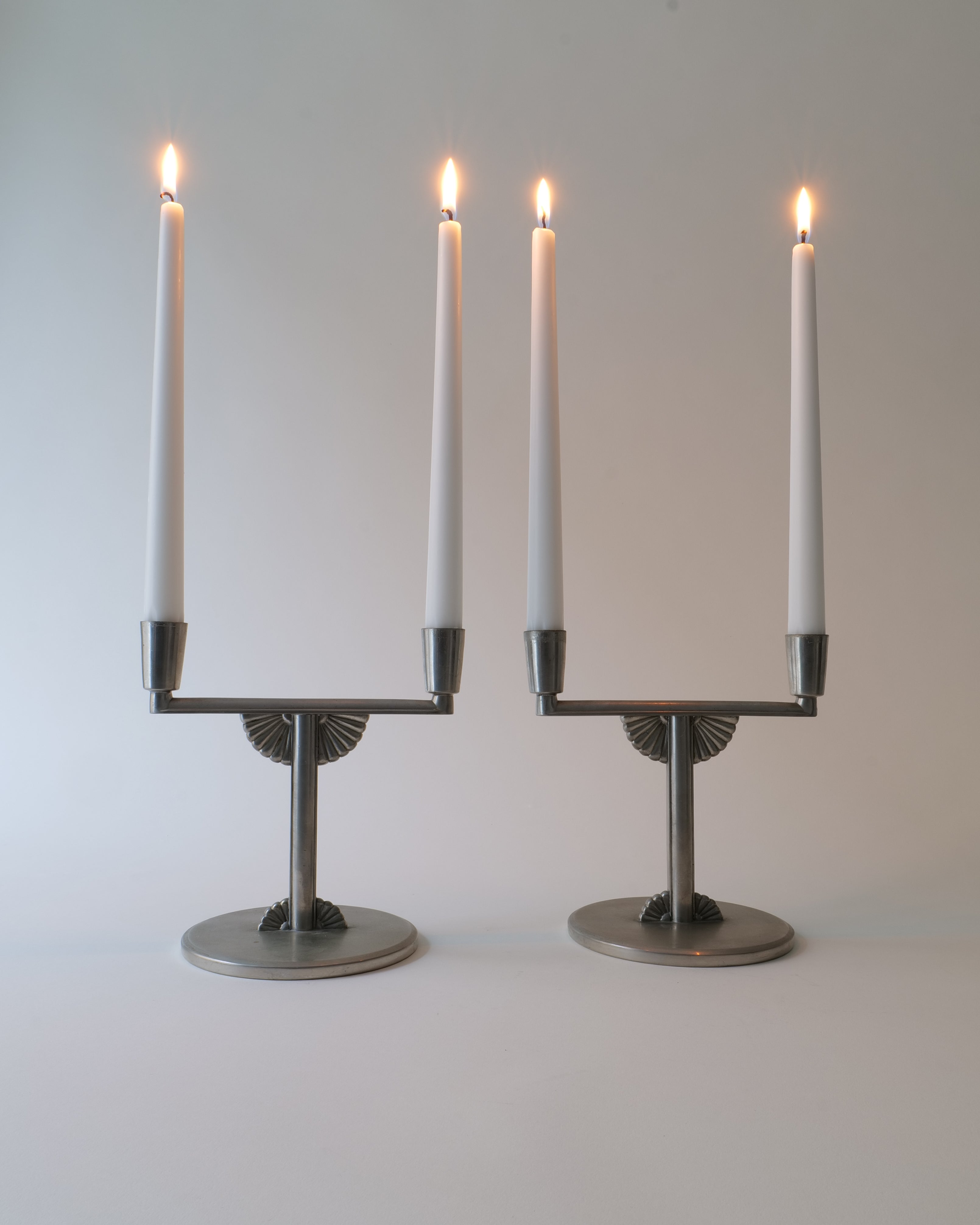 Pewter Candle holders 1930s