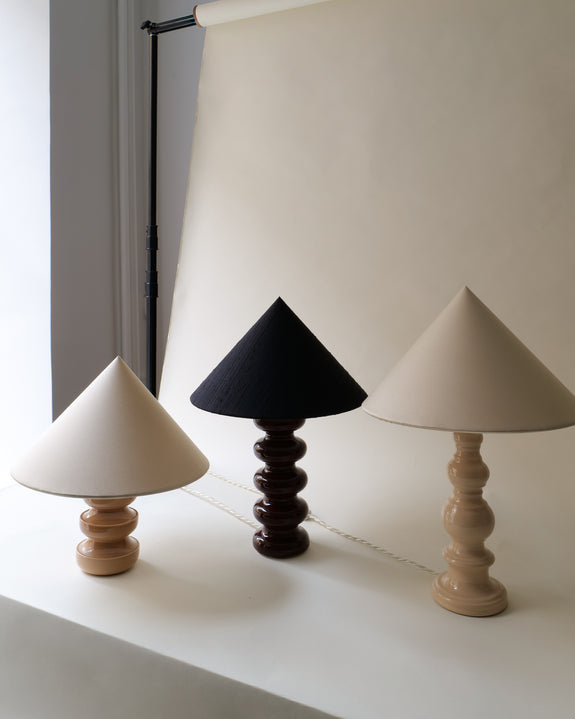 Sculptural Slender Ceramic Lamp