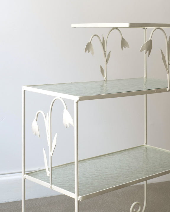 Tiered Metal Side Table 1940s