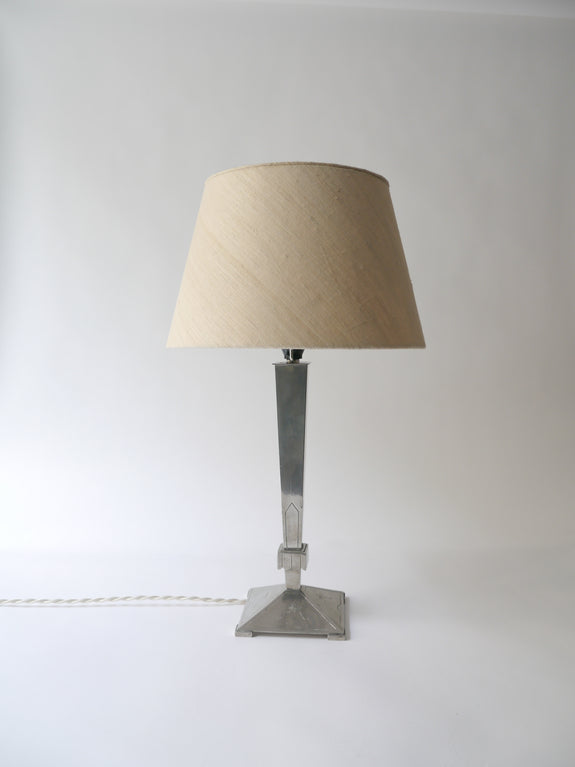 Swedish Grace Pewter Lamp
