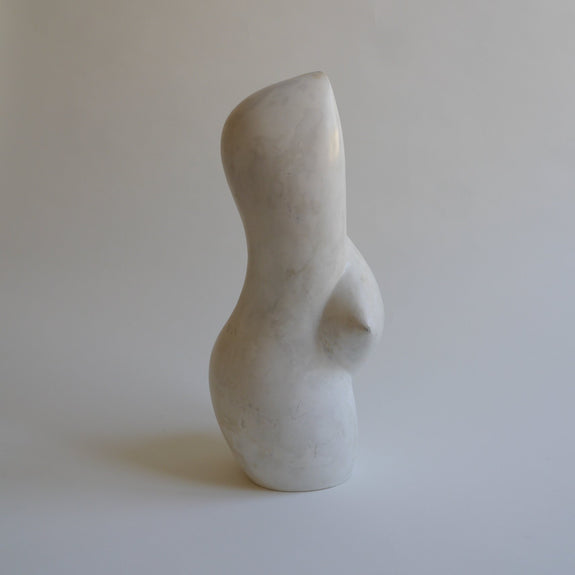 large, composite, sculpture, abstract, female form, twisted, biomorphic shape.