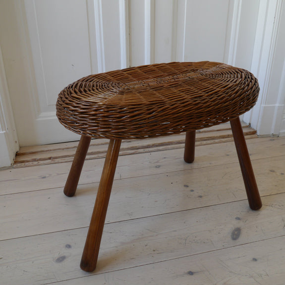 Rattan Side Table 1950s