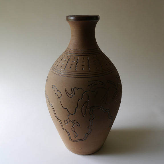 Stoneware Floor Vase 1950s