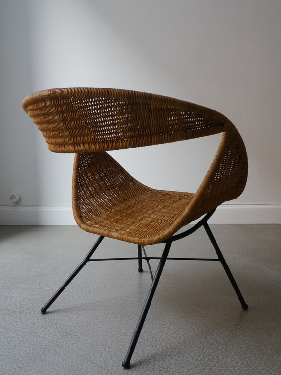 Swedish Rattan Chair 1950s
