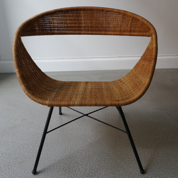 Swedish Rattan Chair 1950s
